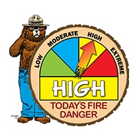 HIGH Wildfire Danger Level